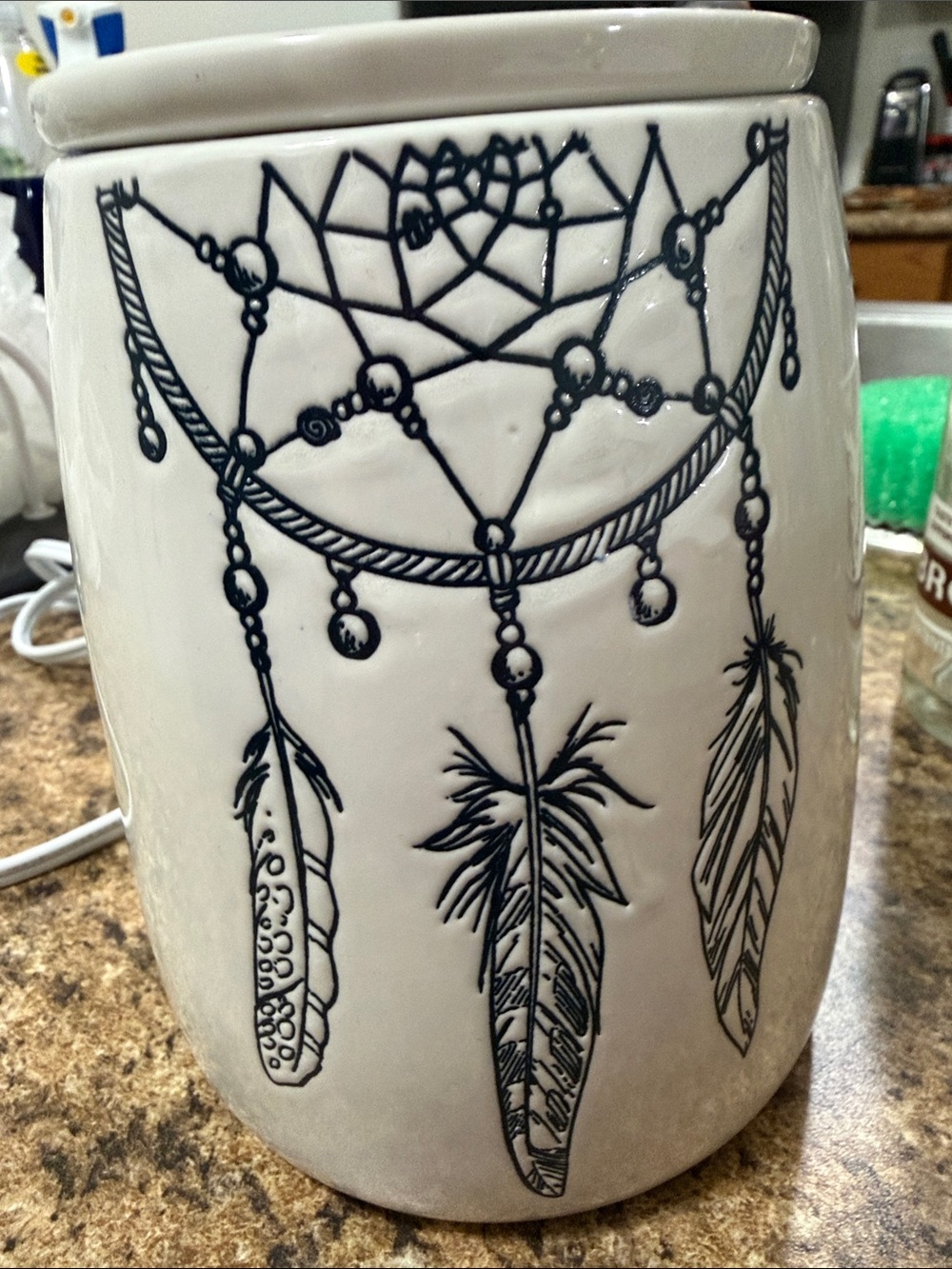Scentsy wax warmer dream catcher print